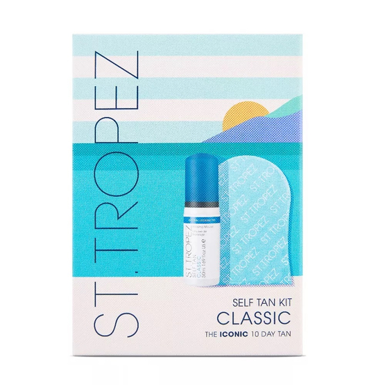 St. Tropez Mini zestaw klasyczna pianka samoopalająca 50 ml + rękawica do aplikacji