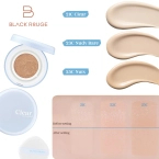 BLACK ROUGE Thin Layer Clear Cushion - Wegański podkład z efektem soft-focus i naturalnego semi-matu SPF 50+ PA++++ Nuts 14g